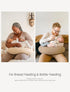 2-Pack lulumoon Muslin Nursing Pillow Covers - Cotton Slipcovers for Breastfeeding Pillow - Extended Adjustable Strap