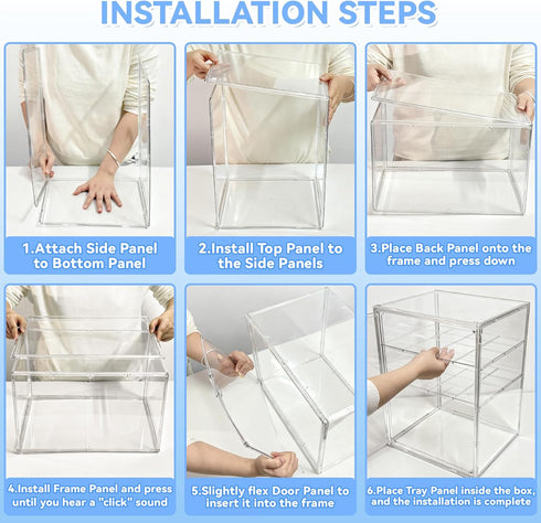 Countertop, Baby Bottle Storage Organizer for X-Large Clear Bottle Organizer, Baby Bottle Storage Organizer