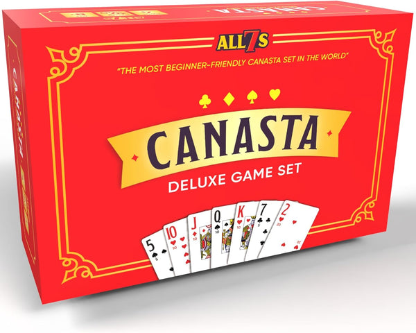 All7s Deluxe Canasta Game Set for Adults & Seniors, Jumbo Index Large