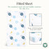by Evolur 3 Set, Evolur Space Adventure Piece Toddler Bedding Super Soft and Breathable Toddler Bedding, Machine