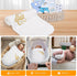 Cacooba Baby Blanket Neutral Baptism Easter Gift for Toddler Newborn Christening Gifts for Boys Girls White Knit