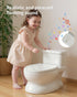 PipNest Realistic Potty Training Toilet - Flushing Sounds, Wipes Storage, Disposable Liners, Easy to Clean for Toddler