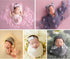 Zeroest Newborn Photo Props Photography Wrap for Babies, Lace-Tulle Wraps Blanket for Photo Shoot Outfits (Cream)