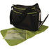 Ultimate Hobo Style Tote Diaper Bag - Trend Lab Black with Avocado