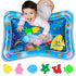 AVEC MAMAN Tummy Time Water Mat Inflatable Water Play Pad for Babies