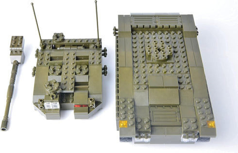 Set,Merkava WW2 5 8-12(343 QLT Military Tank Building Blocks Armed Tank with Soldier Figures,Toys Gift for Boys Pcs)