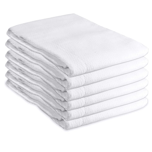 3-Ply 10 Pack Ruvanti Unisex Baby Boys Girls Birdseye Prefold Cloth Diapers Washable - White