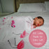 100% 47 47 Inches LollyBanks Muslin Swaddle Blankets, Cotton Baby Swaddle Blanket for Girls, Soft and Large x Newborn