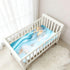 Bseiialft 52 28 Blue Turquoise Marble Crib Sheets for Boys Girls Soft and Breathable Cotton Baby Sheets for Standard