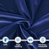 Soft & Silky Satin Pack and Play Playard Sheet for Boys and Girls, Mini Crib Mattress Cover (39"x27"x5"), Navy