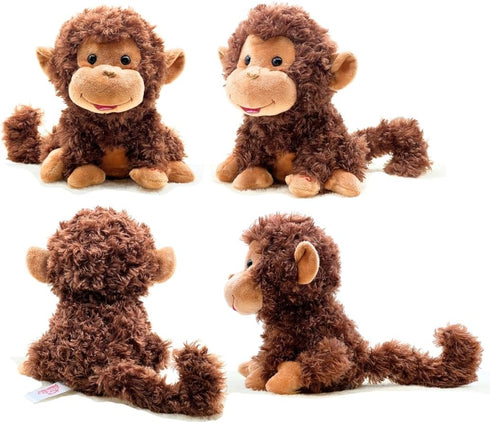 1 10 Inches Cuddle Barn - Crackin' Up Coco | Super Soft Animated Twirling Moving Monkey Stuffed Animal Plush Toy |