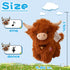 Crazy Dancing Singing Funny Highland Cow Stuffed Animals, Interactive Scottish Highlander Cattle Musical Valentines Day