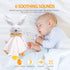 BEREST Rechargeable Baby Sleep Soother Bunny Lovey- White Noise| Heartbeat| Shushing| Lullaby Infant Sleeping Aid