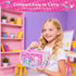 DreamyCandy 70PCS Set 4-6-8,Drawing Axolotl Washable Markers with Glitter Pencil Case,Art Supplies for Kids Ages