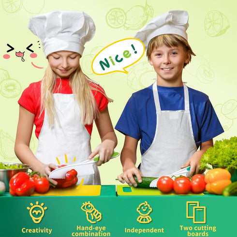 Montessori Kitchen Tools: 13Pcs Toddler Knife Set for Real Cooking, Birthday Gift