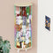 VOMELON Stuffed Animal Storage Hammock Wooden Half Circle Design Wall Hanging Plush Toy