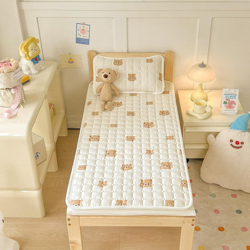 Corzhab 100% Baby Crib Mattress Cover Protector, Toddler Mattress Cotton Mini Baby Mattress Protector Cushion,Toddler