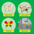 JOYIN 12 pcs Wooden Magnets, Spring Arts & Crafts Kit for Boys and Girls, Craft Toys for Birthday and Easter
