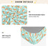 Jynexis 52x28 Japanese Sushi Salmon Teal Pattern Baby Crib Sheets, Cotton Fitted Crib Sheet, Soft Breathable, Fits