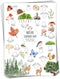 30 Pcs Nature Scavenger Hunt Cards - Find and Seek Camping Sheets for Woodland Themed Outdoor Family Game