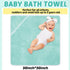 Chumia 6 Pack Baby Bath Towel, Coral Fleece Soft Absorbent Newborn Hooded Towel 30 x 30 Inch for Babies