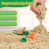 FRUSE Play Sand Farm Toys, Sensory Bins for Toddlers with 2.2lbs Sensory Play Sand, Farm Figures & Tractor Playset