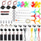 Sntieecr 6 Set 131 PCS DC Motors Kit, Mini Electric Motor 1.5-3V 15000RPM with Plastic Gears for Kid DIY STEM Project