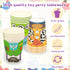 120pcs Cartoon Toy Birthday Party Supplies, Disposable Plates Napkins Cups for Boys Girls Birthday Tableware Set for 30