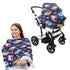 ZDCUSTOM Purple Axolotl Stretchy Baby Car Seat Cover Nursing Pillowcase Protectors for Baby Girls and Boys, Nursing