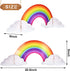 WILLBOND 4 Pieces Rainbow Honeycomb Paper Centerpiece, Rainbow Party Table Decoration for Events