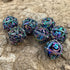Set Set Metal DND Dice - Unique Round Hollow Orb Design for Better Rolling - Beautiful Dragon for Role Playing Games