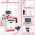 Pink Doctor Kit for Toddlers 3-5 - Pretend Doctor Play Set with Cart, Stethoscope, and Thermometer for Kids 6-8