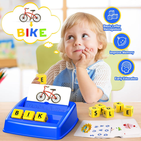 Learning Games for Kids Ages 3-8, Educational Matching Letter Game for Boys and Girls, Halloween Birthday Gifts