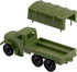 Tim Mee Toy TimMee M34 Plastic Army Men Trucks - OD Green Deuce and a Half Cargo Vehicles US Made