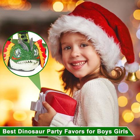 DX DA XIN Dinosaur Headlamp - LED Dilophosaurus Headlamp for Kids - Camping Gear Essentials - Dinosaur Toy Flashlight
