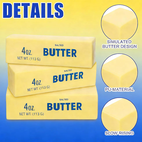 6Pcs Slow Rising Butter Squishy Fidget Toys Adults, Slow Rebound Stress Balls Stress Relief & Fidget Toys for ADHD
