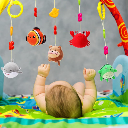 9 3.15 Inch Pcs Mini Sealife Stuffed Animals Stuffed Shark Turtle Ocean Animal Soft Plushies for Birthday Ocean Party