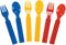 Brick Party Fork & Spoon Utensils Silverware Set - 16 pieces- Brick and Building Block Birthday Party Supplies by Fun Express