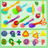 55 PCS Playdough Tools Set for Kids, Play Dough Accessories, Plastic Playdough Cutters, Rollers, and Dough Scissors