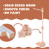 31 Inch, 360 Wooden Baby Crib Mobile Arm, Solid Beech Wood, Rotatable, Whale Design, Adjustable, Anti-Slip, Mobile