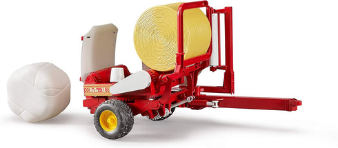 02122 Bruder Bale Wrapper with Yellow and White Bales (Color May Vary)