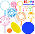 B bangcool Bubble Wands Set - Funny Bubbles Maker with Tray, Big Bubbles for Outdoor Playtime & Birthday Parties