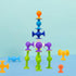 48 Piece Suction Cup Construction Set – Silicone Building Blocks Bath Toys for Kids Ages 1-3