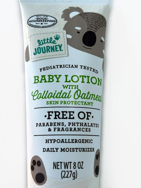 Baby Lotion with Colloidal Oatmeal, 0.80 Ounce, Pediatrician Tested, Free of Parabens & Fragrances