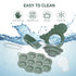 Breastmilk Popsicle Molds & Fruit Feeder Pacifier, Silicone Baby Food Freezer Tray Storage Containers for Infant