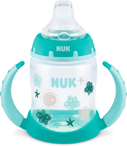 NUK Learner Cup, 5 Oz, 2-Pack, BPA Free Spill Proof Sippy Cup with Clouds & Stars