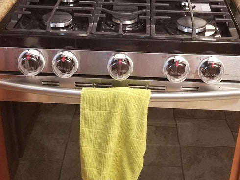Rocky Mountain Goods Stove Knob Safety Covers for Baby/Kids/Pets, 5 Pack Heat Proof Covers for Oven/Stove