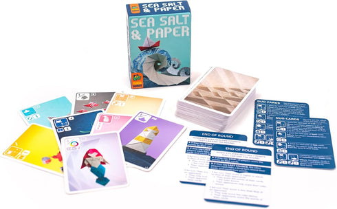 Pandasaurus Games Sea Salt and Paper Card Game - Ocean-Themed Strategy Game for Kids and Adults, Ages 8+, 2-4 Players