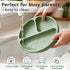 Set, 6+ Bufims Silicone Baby Feeding Baby Led Weaning Supplies, Eating Essentials Utensils with Suction Plate and Bowl