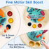 Fyxttalor 12M+, Set Baby Toy for Montessori Sensory Toy Play for Toddlers, UFO Pull String Toy in Stollers Educational